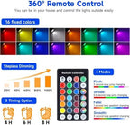 Outdoor Christmas Spot Lights with Timer, 10W Metal RGB LED Landscape Spotlights with 16 Color Changing for Yard, House, Garden, Holiday Decor (2 Lights) - Image 2