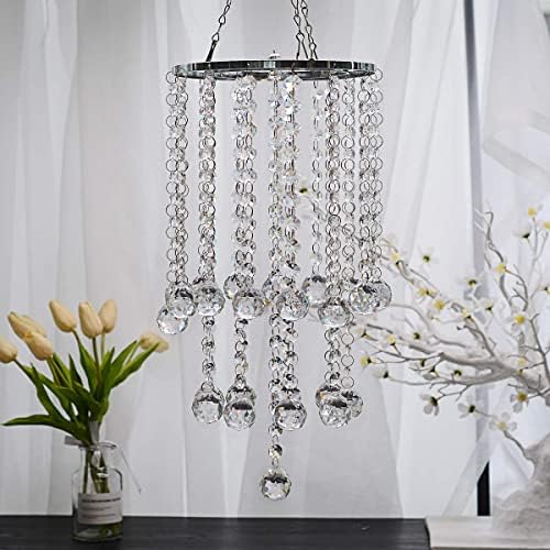 Chandelier Wind Chimes Shape Clear Crystal Prisms Balls Beads Hanging Suncatcher Pendant Garden Outdoor Home Decor Gifts - Image 3