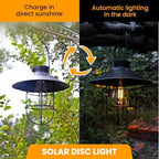 4 Pack ‌Solar Lanterns Outdoor Waterproof Ideal as Gifts for Women, Mothers and Wife.Vintage-Style Hanging Solar Lights Suitable for Outdoor Use in Yards, Patios, Backyards and Porches. - Image 2