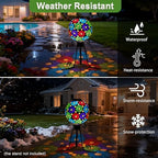 SAVENNA Mosaic Solar Gazing Ball 10 Inch,Glass Garden Globe with Auto On/Off for Yard, Lawn & Outdoor Decor,Multi-Color - Image 6