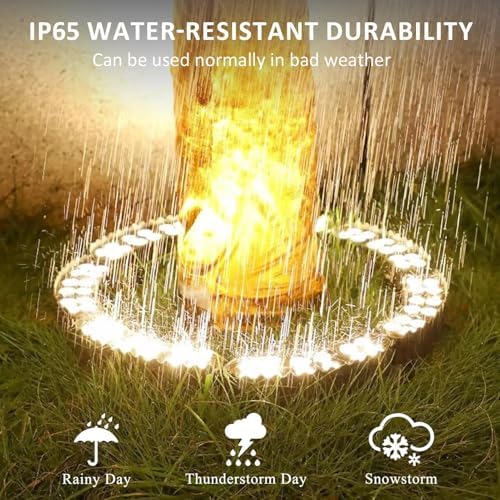 Outdoor Landscape Ring LED Tree Lights, 48-84W Tree Spotlight - Image 5