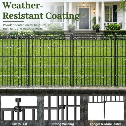 No Dig Garden Fence Outdoor for Yard, 48in (H) x 23.6ft(L) - Image 4
