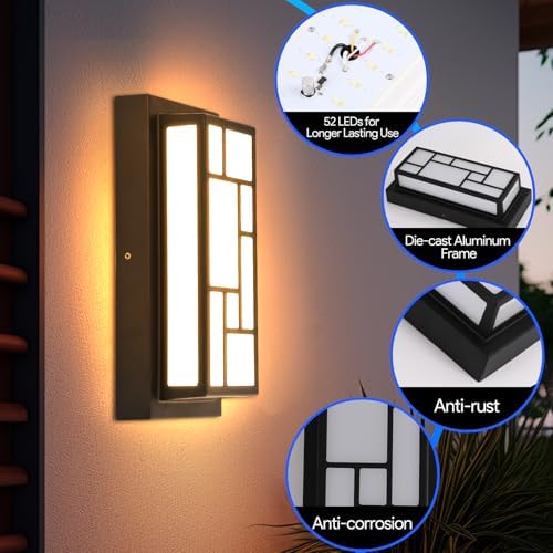Energetic 5CCT Porch Lights Outdoor 13 in Exterior Low Profile Wall Sconce - Image 5