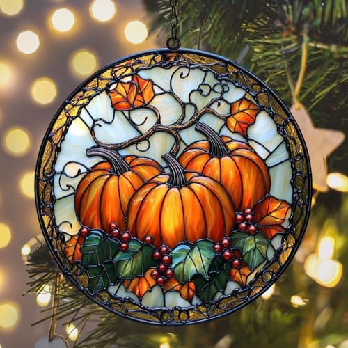 Pumpkin Garden Acrylic Suncatcher - Image 6