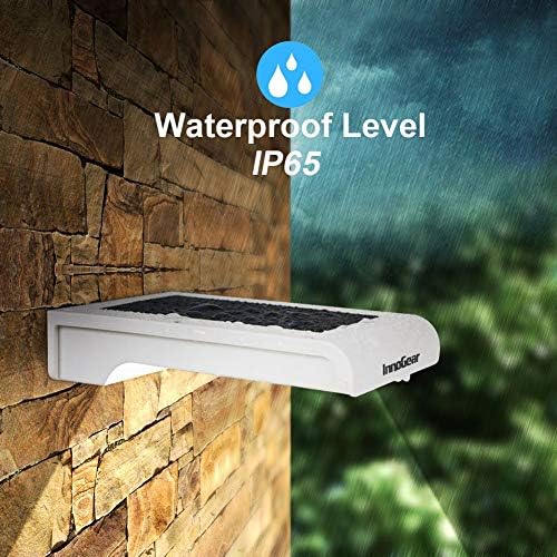InnoGear 24 LED Solar Gutter Lights Outdoor Motion Sensor Wall Light, 4 Pcs - Image 6