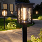 XMCOSY+ Solar Pathway Lights Outdoor, 6 Pack Solar Powered Garden Lights by XMcosy
