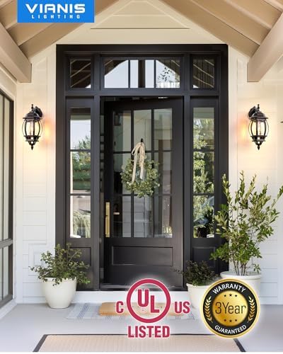 VIANIS Bronze Dusk to Dawn Outdoor Light Fixtures Wall Mount, Waterproof - Image 4