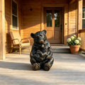 19" Mother Cub Bear Statue Garden Decor Outdoor Patio Black by Unknown
