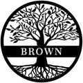 Custom Name Elaborate Tree of Life Metal Sign Personalized Tree of Life Metal Wall Decor Tree of Life Wall Art Family Tree Wall Decor Metal Outdoor Wall Art Custom Metal Signs Personalized by HYTSIGN