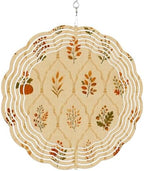 10 Inch Fall Leaves Rustic Wind Spinner for Yard and Garden, Brown Vintage Farmhouse Pumpkin Hanging Ornaments Outdoor 3D Kinetic Wind Sculpture Spinners Indoor Outdoor Patio Décor Ornaments Gift by Unknown