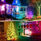 RGBW 8W LED Spotlight with Remote, 16 Color Changing Landscape Lighting for Outdoor Indoor, 120V Plug-in & 6FT Cord, Spotlight Flag Light for Garden Tree (2) - Image 5
