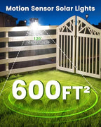 Clip-On Solar Lights Outdoor, Motion Sensor, 6 Pack, Black - Image 2