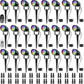SUNVIE RGBW Low Voltage Landscape Lights Colored with Remote Control 24Pack by SUNVIE