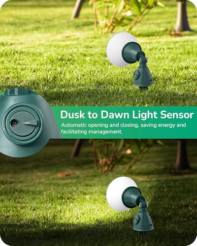 EDISHINE Halloween Dusk to Dawn 120V Outdoor Spotlight, Waterproof Lights - Image 3