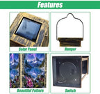 Solar Hanging Lantern Mystical Snow Mountain Lake Landscape Frozen Cave Cosmic Sky Vibrant Waterproof LED Lights Decor Patio Yard Lawn Porch Lamp, Birthday Gift for Mom Women Garden Outdoor Decor - Image 3