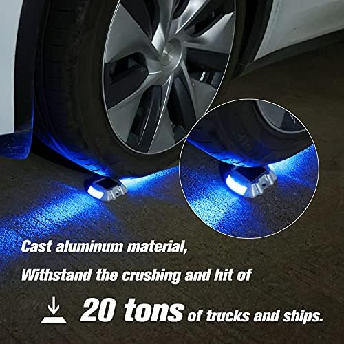 VOLISUN Solar Deck Driveway Dock Lights,Solar Pathway Lights,Blue 16 Pack - Image 5