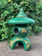 OLOMA Ball pagoda garden statue Japanese decor Lawn light lantern Pagoda temple for backyard decor Stone pagoda lantern zen garden art Concrete japanese pagoda outdoor statue Pagoda temple decoration - Image 2