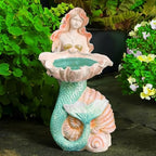 Teaeeno Outdoor Mermaid Decor Garden Statues with Solar Lights,Art Mermaid Figurine,Mermaid Decor for Home,Solar Lawn Ornament,Animal Solar Outdoor Decor - Image 7