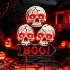 Halloween Decorations Outdoor Scary Skeleton Yard Stakes Solar Lights by ZNYCYE