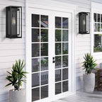 19 Inch Outdoor Wall Light Fixtures, Outside Porch Lights- Black - Image 2
