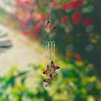 Red Carpet Studios Windchimes Butterfly Spiral Mobile Wind Chime, 30" Long, Monarch Orange - Image 5