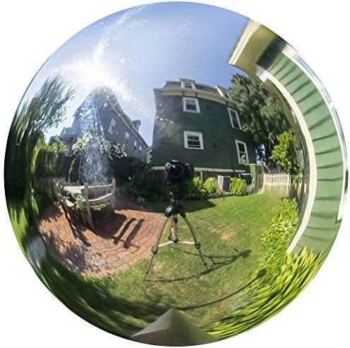 12 inch Diameter Gazing Ball,Silver Stainless Steel Polished Reflective Smooth Garden Sphere Globe Mirror,Colorful and Shiny Addition to Any Garden or Home - Image 7