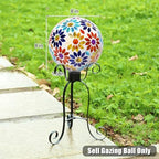 VCUTEKA Gazing Ball, 8" Glass Gazing Balls Sphere for Garden Outdoor Decor - Image 4