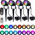 SUNVIE Halloween Spotlights Outdoor Waterproof 12W RGB LED Landscape Lights by SUNVIE