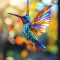 Colorful Hummingbird Acrylic Suncatcher by AVAGAN