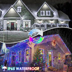 Solar Fairy Lights, 2 Pack Total 400LED 144FT Cool White to Multicolor - Image 3