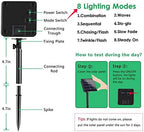 Solar Christmas Lights Outdoor 2 Pack 480 LED Solar Halloween Lights Green - Image 5