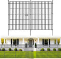 No Dig Garden Fence, Dog Fencing Outdoor for Yard, 5 Panels with Gate by OutdoorFence