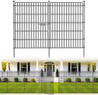 No Dig Garden Fence, Dog Fencing Outdoor for Yard, 5 Panels with Gate by OutdoorFence