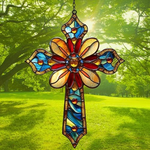 Christian Cross Acrylic Suncatcher - Image 3