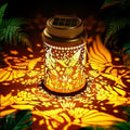 Cooo 4 Pack Solar Lanterns Outdoor Waterproof Hummingbird Red_Sage Solar Pathway Lights Landscape Path Christmas Gifts for Women Mom Grandma for Outdoor Table Lamps Garden Yard Backyard Decor -Gold by Cooo