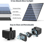 Submersible Sump Pump Water Pump, Solar Water Pump Fountain For Garden Swimming Pool Pond Outdoor Solar Panel Fountain Floating Fountain Garden Decoration Transfer Pump (Color : 2.5W) - Image 5