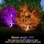 PAR38 LED Outdoor Flood Light Bulbs,Dimmable 20W(200W Equivalent) E26 Base Flood Light Bulbs,1800 Lumens LED Flood Light for Outdoor Garden,Garage,Yards,Orange Purple 4 Pack - Image 2