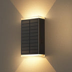 1Pack Solar Wall Lights Outdoor,13 Modes Dusk to Dawn Up Down Wall Sconce by Gbeast