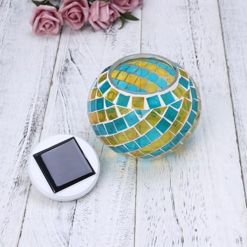 Solar Lawn Light Glass Ball Color Changing Waterproof Design - Image 7