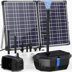 NFESOLAR 30W Solar Pond Pump with Pond Filter for Ponds up to 600 Gallons by NFESOLAR