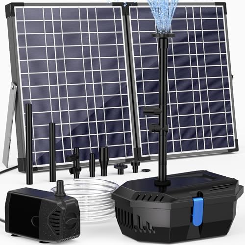 NFESOLAR 30W Solar Pond Pump with Pond Filter for Ponds up to 600 Gallons by NFESOLAR