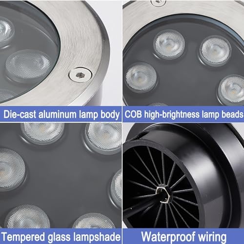 IP65 Rotatable LED Tree Spotlight AC85‑265V Outdoor Landscape Beam Light - Image 2