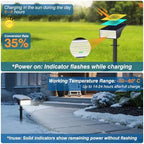 Solar Spot Lights Outdoor with 4‑LED Battery‑Level Indicator, White 12-Pack - Image 4