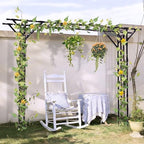 Garden Arch Trellis - 141" L x 106" H Supersize Flattop Garden Arch - Image 6