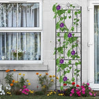 unho 2 Pack 71.6x20in Iron Arch Garden Trellis with Black Metal - Image 6