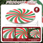 Dunzy 6 Pcs Peppermint Outdoor Decor Christmas Stepping Stone, 8", Sty2 - Image 3