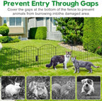 Decorative Garden Fence 24in (H) x16ft (L),Arched Metal No Dig - Image 6
