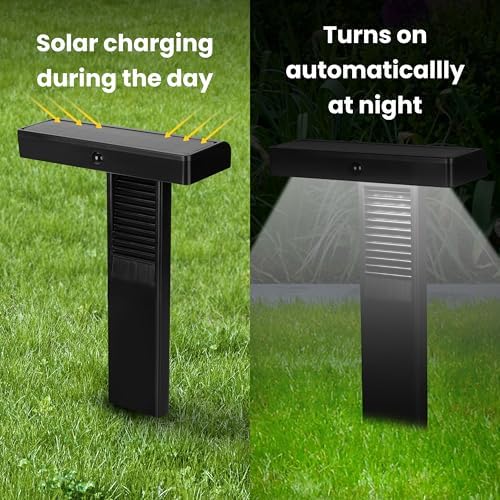 TECHKO Outdoor T-Shaped Solar Pathlight with Motion Sensor - Image 6