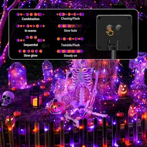 SyouHome Solar String Lights Outdoor, 6 Pack 600 LED Solar Halloween Lights - Image 7