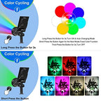 T-SUN Color Changing Solar Spot Lights Outdoor Waterproof, 7 LEDs, 4 Pack - Image 2